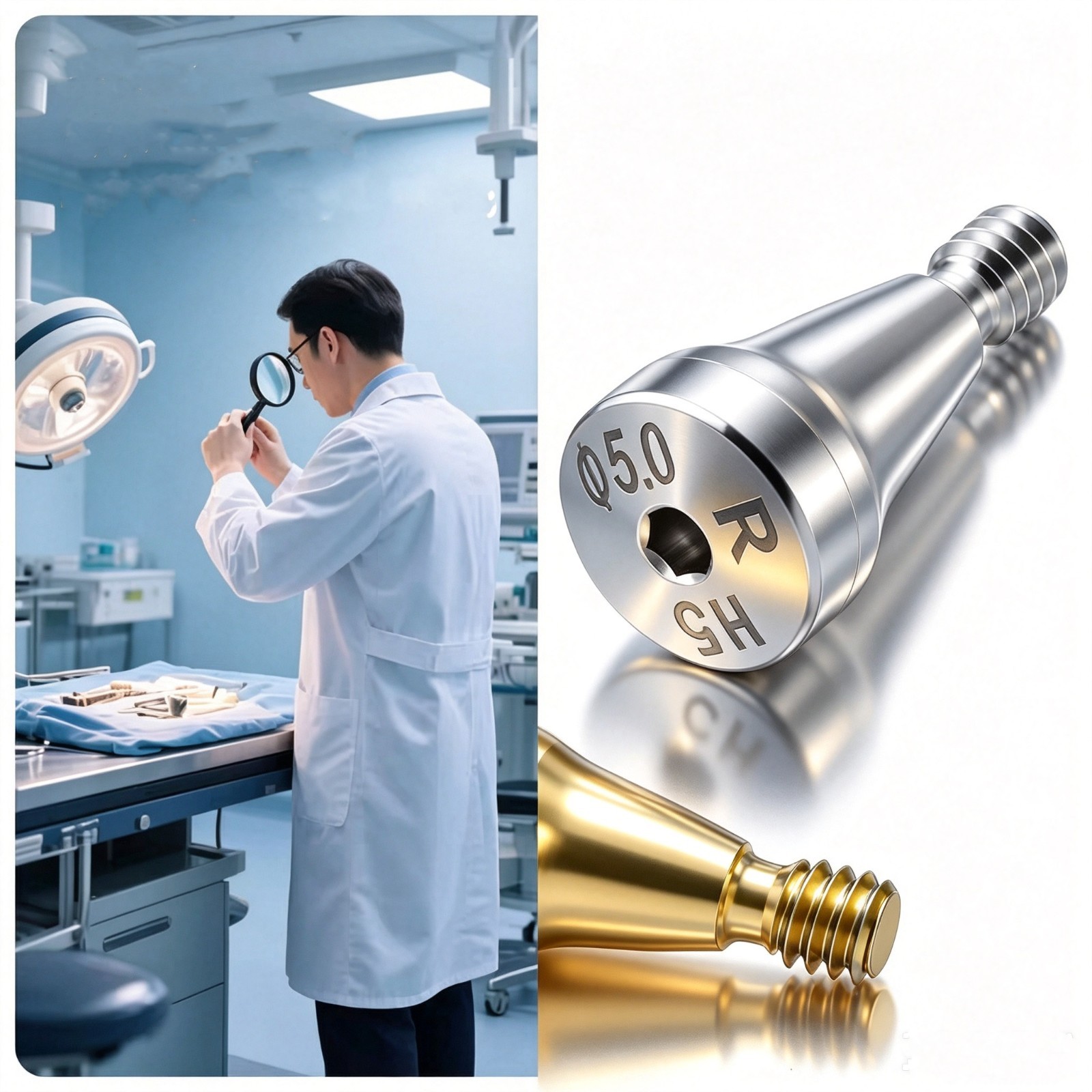 US Dental Healing Abutment Cover Screw Mini Regular Compatible Osstem Hiossen ET