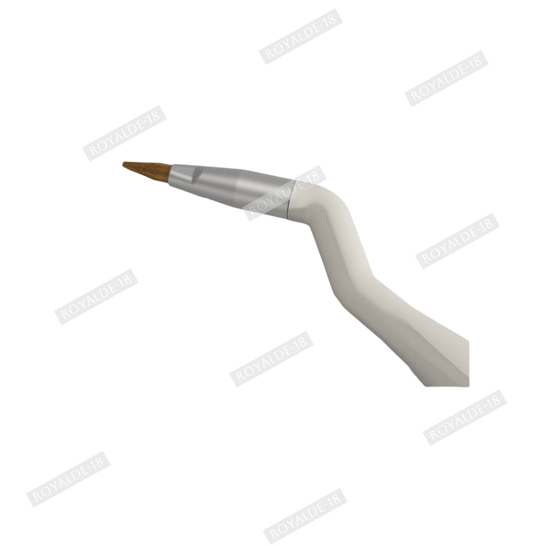 Dental Brush Pen Replaceable Brushes Tips Straight Curved Head Mini Micro Brush