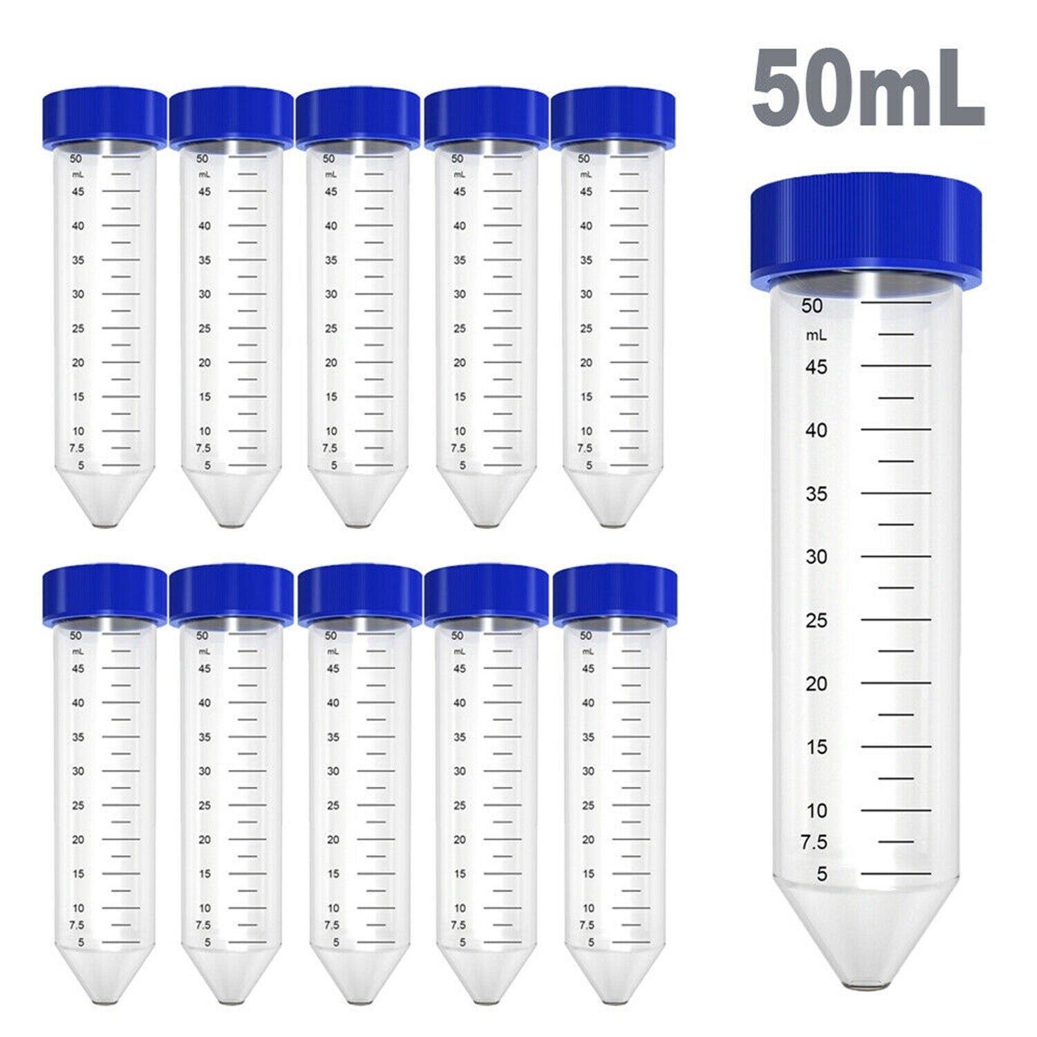 100PCS PES Syringe Filters 0.22μm 13mm/25mm/33mm + 50mL Conical Centrifuge Tubes