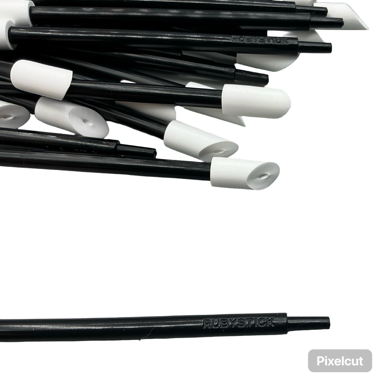 Rubystick T-11 Cleaning Swabs Lot Lint-Free Polyester Tipped Sticks Black White