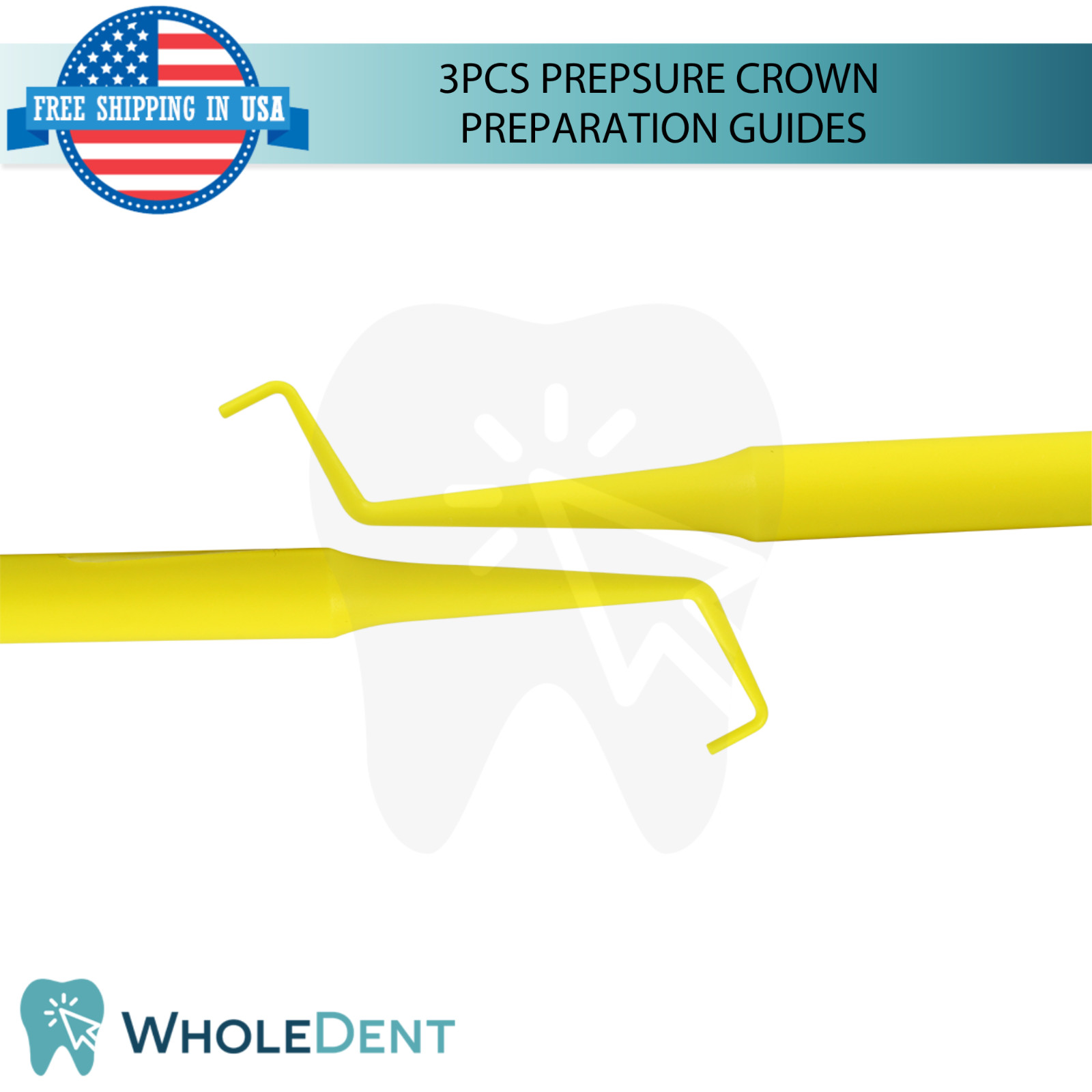 PrepSure Crown Preparation Guides 3pcs Accurate Dental Evaluation Lab Supply