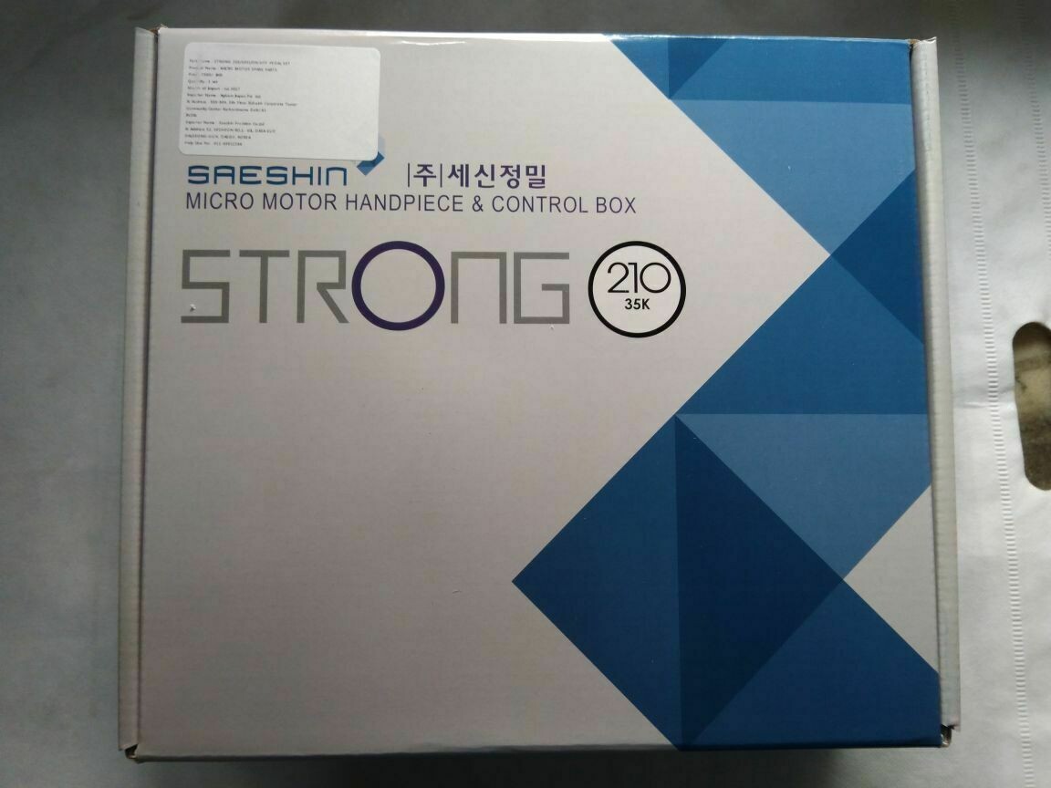 3 x SAESHIN KOREA Lab Brush Micromotor STRONG 210/105L -35,000 Rpm 101% ORIGINAL