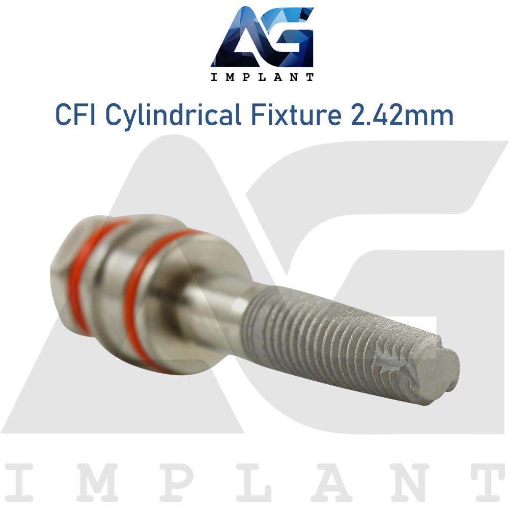 CFI Cylindrical Titanium Fixture System Int Hexagon 2.42mm Prosthetics