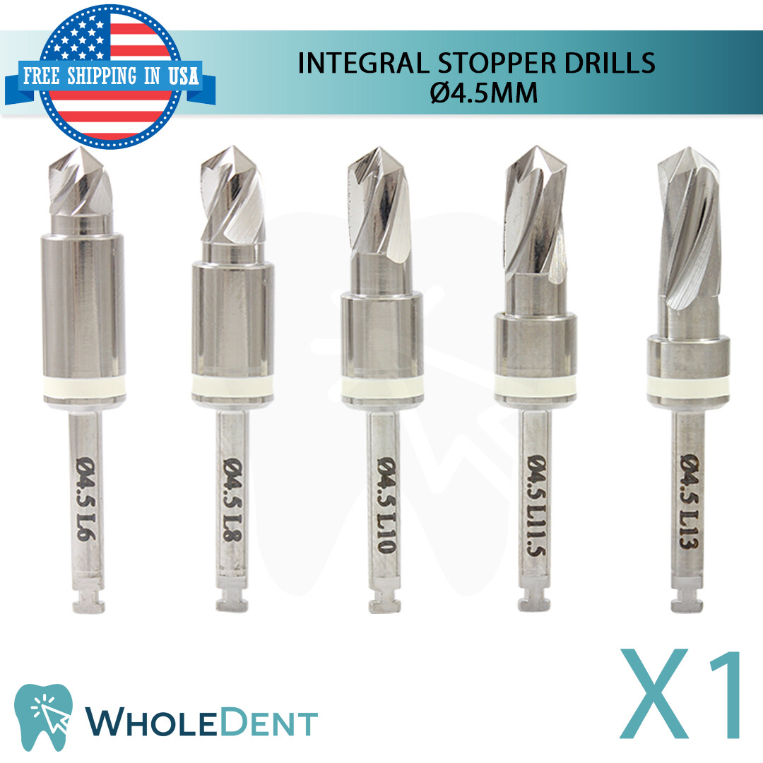 Surgical Integral Stopper Drill Ø4.5 External Irrigation Dental Implant