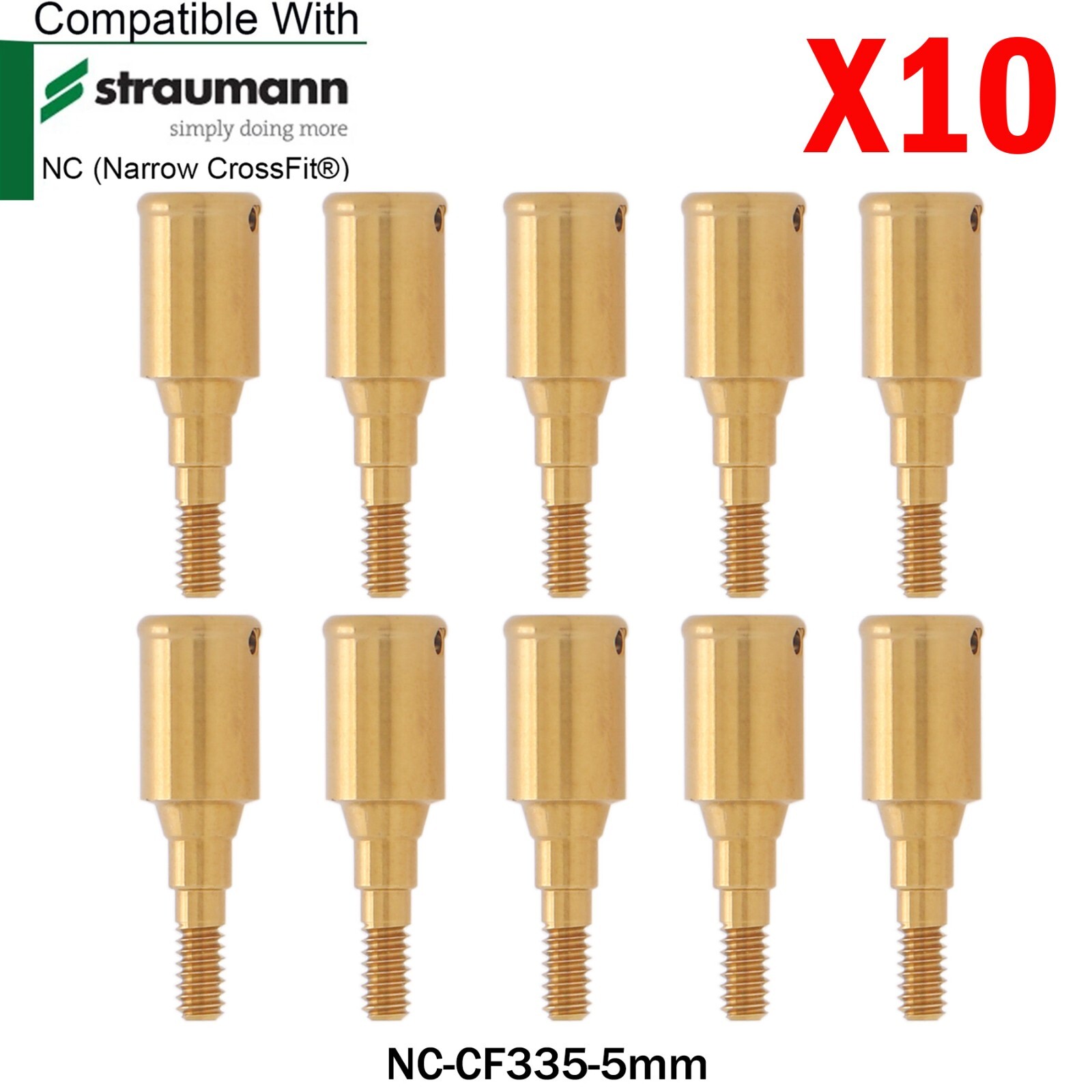 Dental Locator Abutment Male Caps Inserts For Straumann ITI Bone Level NC Ø3.3mm