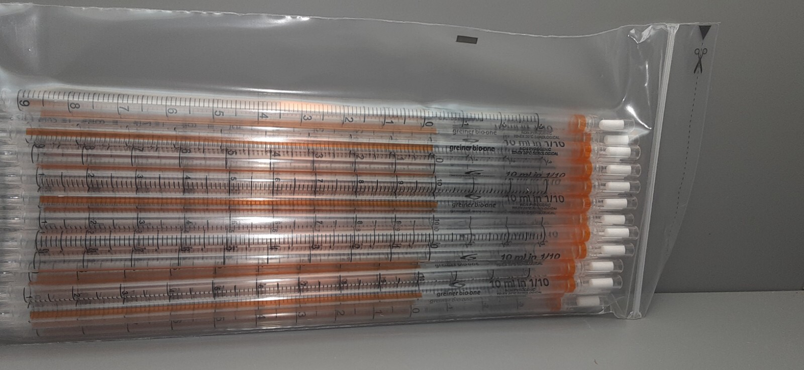 Greiner Bio-One 10ml Pipette, Sterile PKG of (25) 607 107