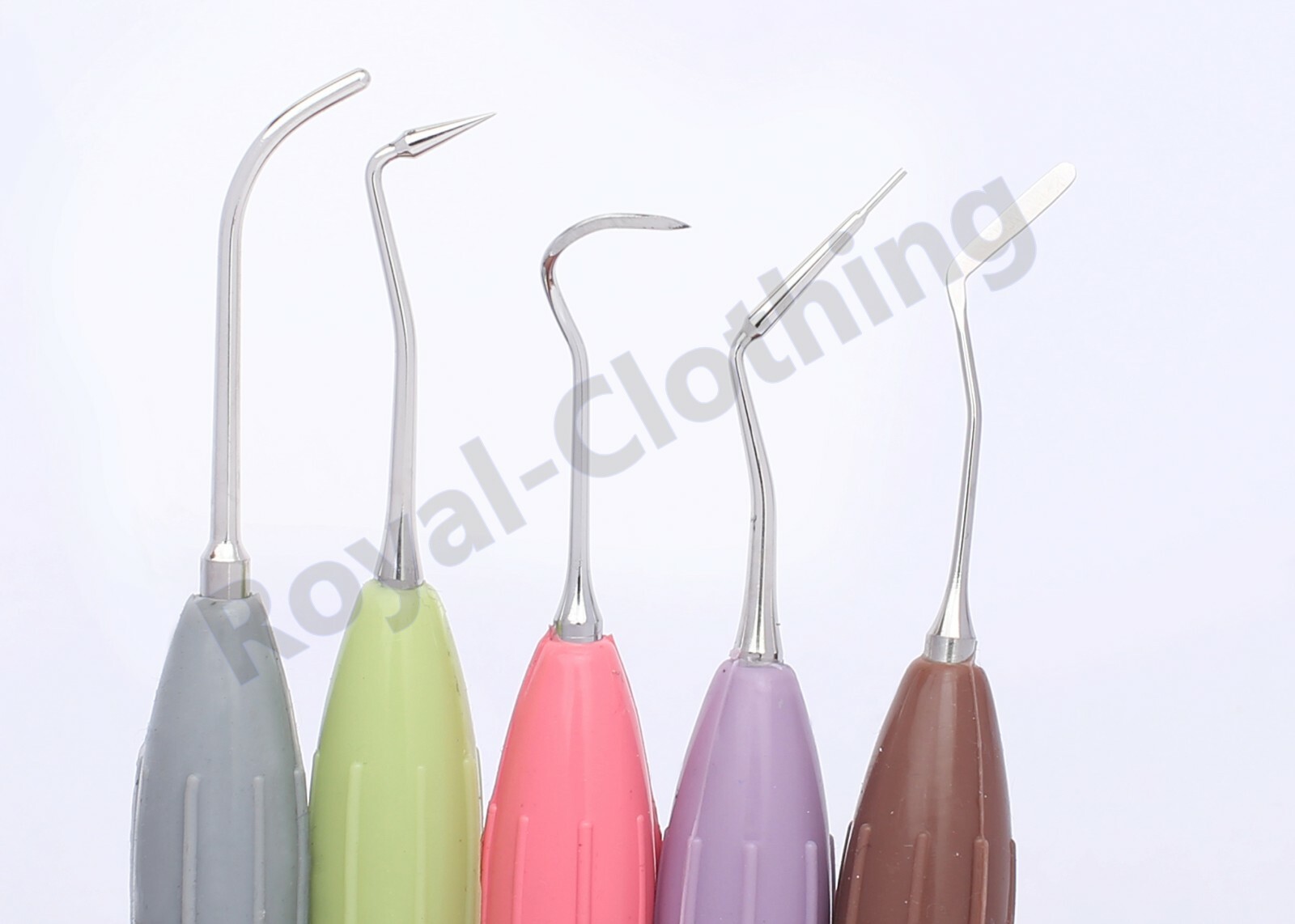 Dental Composite Instruments Tooth Filling SILICONE HANDLE 5 Pcs Set