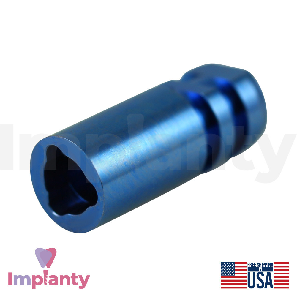 5x Dental Fixture Analog 5.0mm WP Blue Compatible Nobel Replace Select