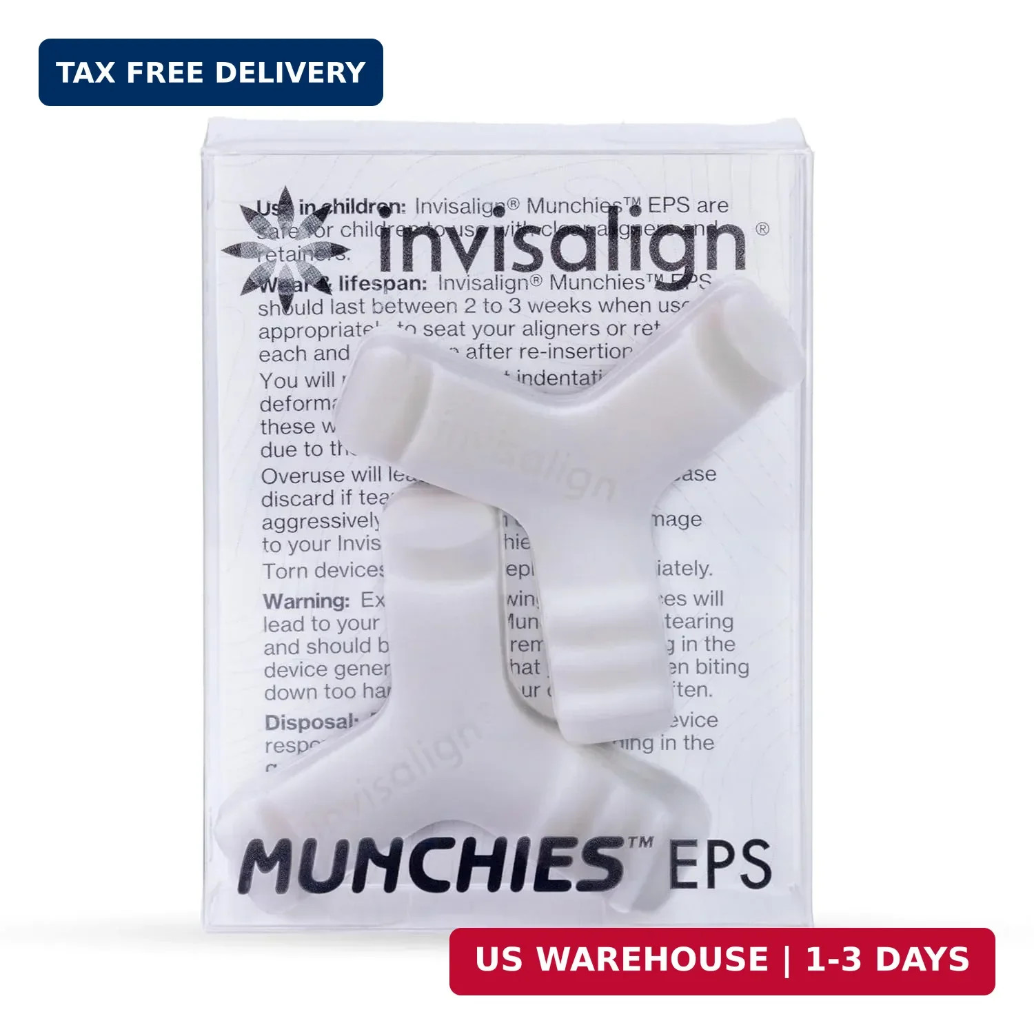 Invisalign Munchies EPS Aligner and Retainer Tray Seaters, Aligner Chewies (Pack