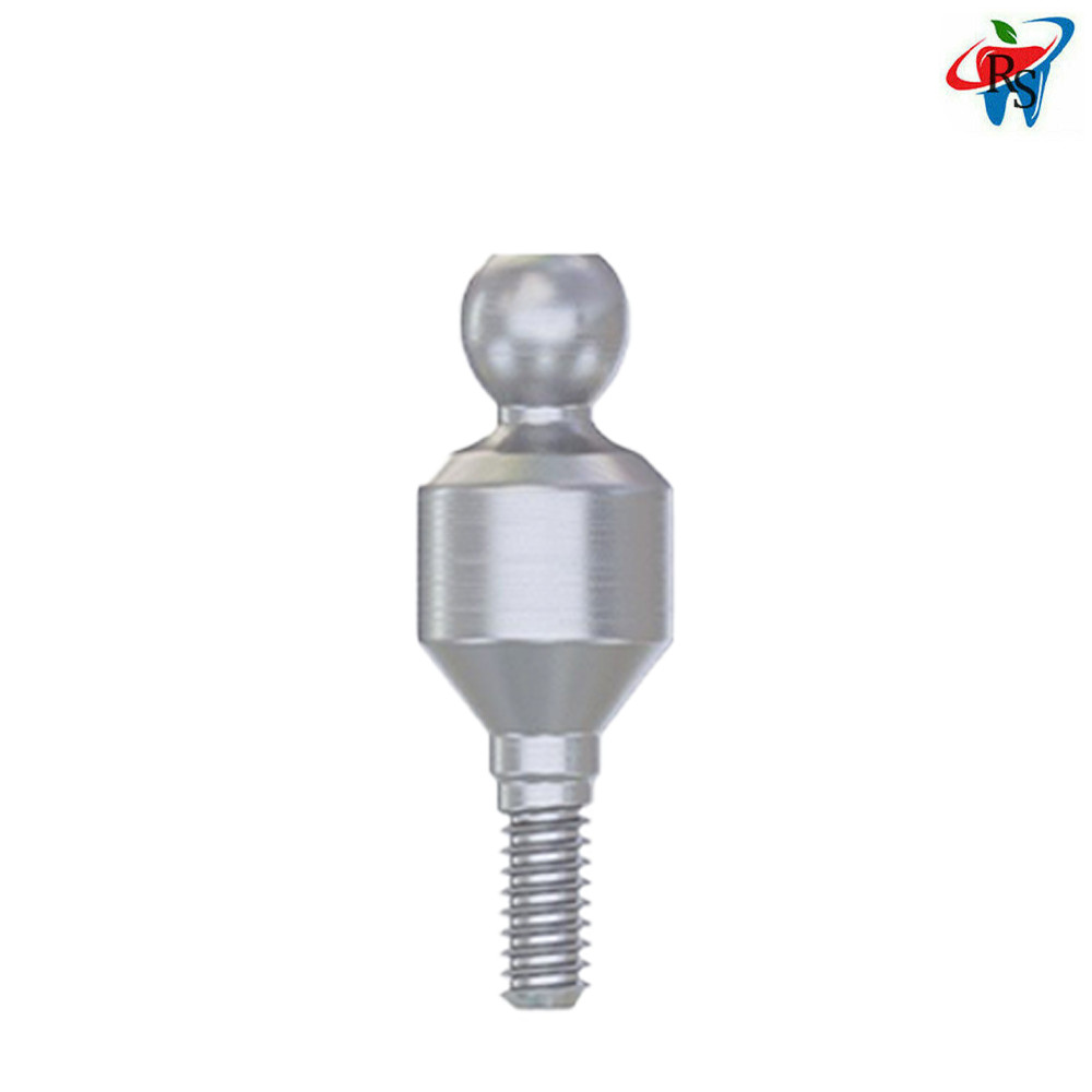 5pcs Dental Prosthetic Straight Ball Attachment Abutment Internal Hex 2.0mm NP