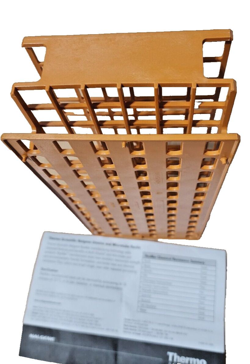 (QTY:1) NALGENE 5970-0116 Unwire Racks of Tubes To Test 16mm Orange