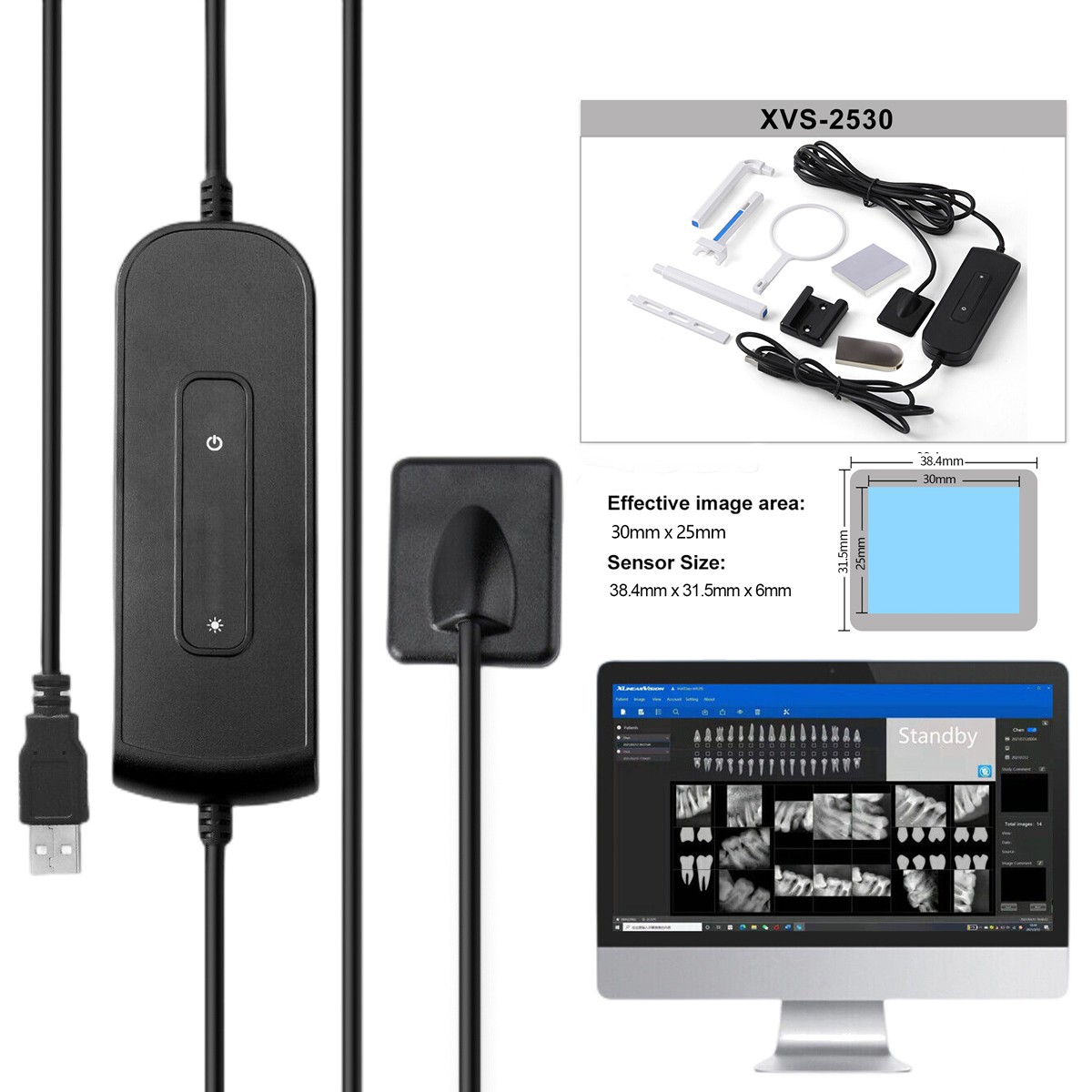 Sensor r2 Dental Intraoral Digital Sensor Size R2