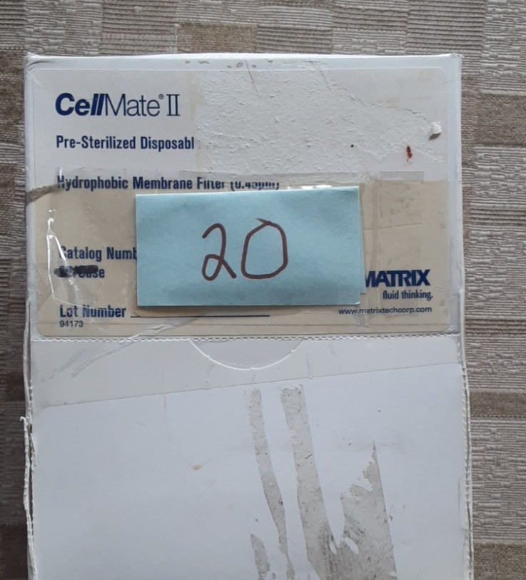 MATRIX 0.45um Hydrophobic Membrane Filter (23 ind. sealed) 9057