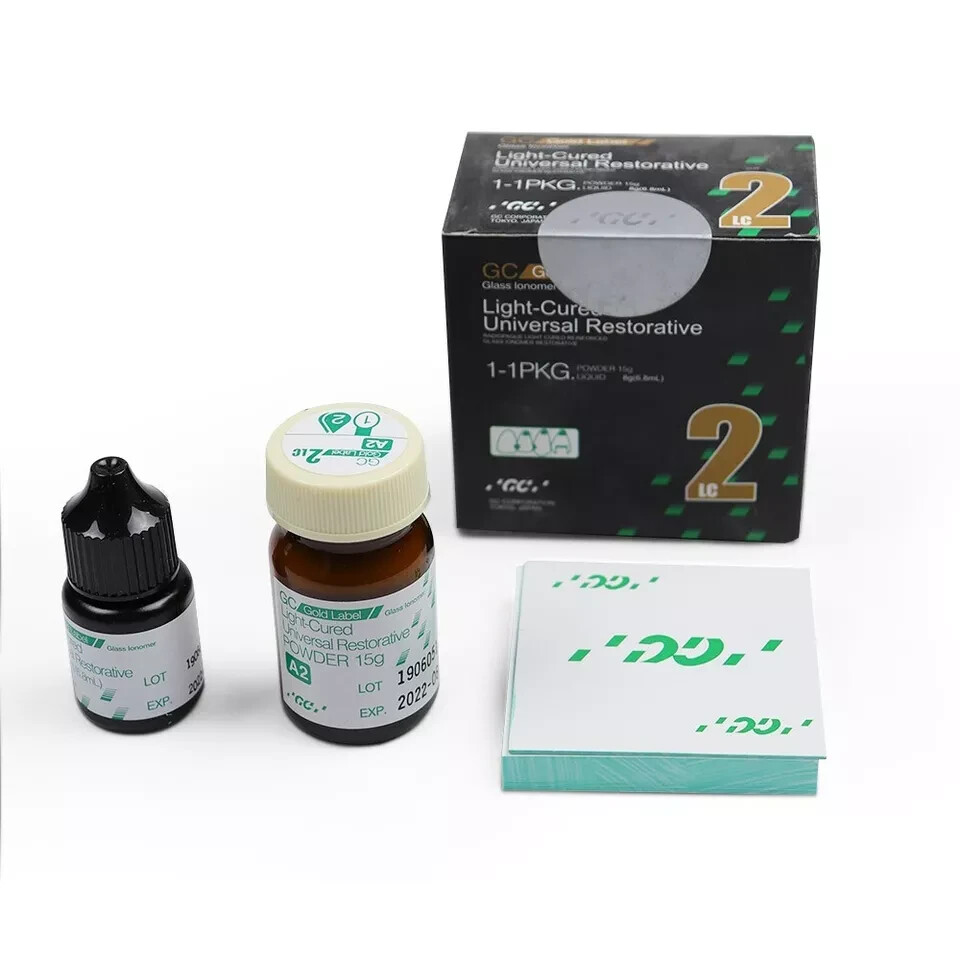 GC Fuji II LC Mini Light Cured High Fluoride Release Glass Ionomer Cement US STK