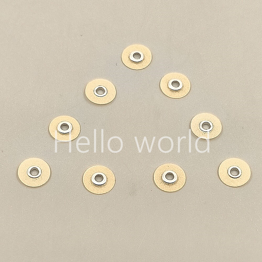 50 Pcs/Pack Dental Discs Wheels Composite Finishing Polishing 9.5mm Color-Coded
