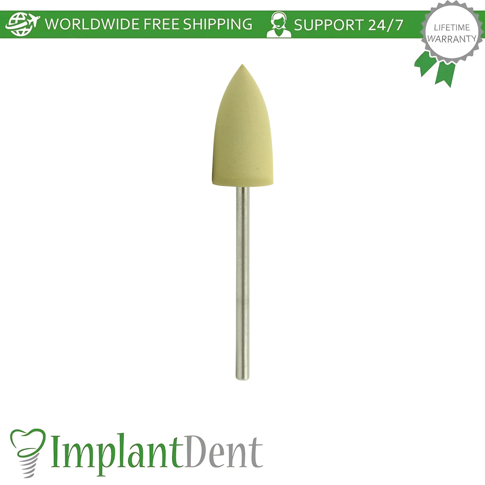 MDT Cone Acrylics Polisher Bur Ø10x20mm Pre-Polishing & High-Gloss Finishing