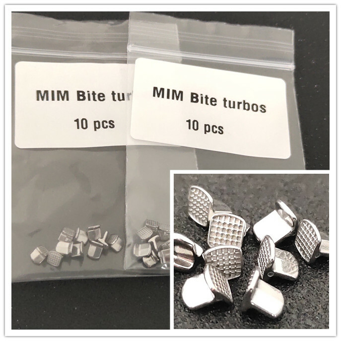 10Packs 100 Pcs Dental MIM Bite Bulider Bite Turbos For Deep Bite Coorection