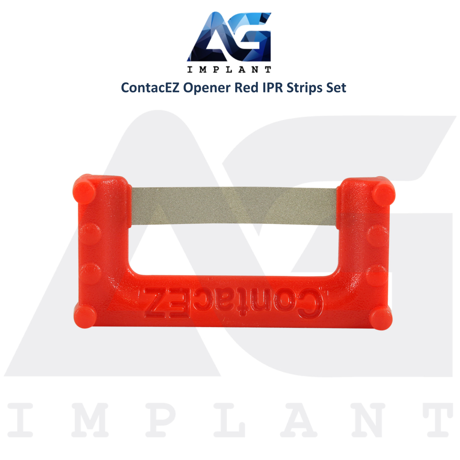 Double Sided Opener Red Flexible Diamond Coated Dental IPR Plus Strips Set