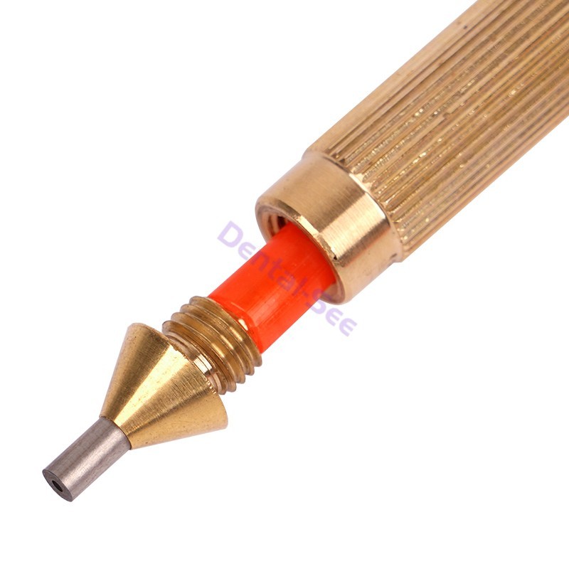Dental Lab Sandblasting Machine Blaster Pen Tip Nozzle Brass and 5pcs tips