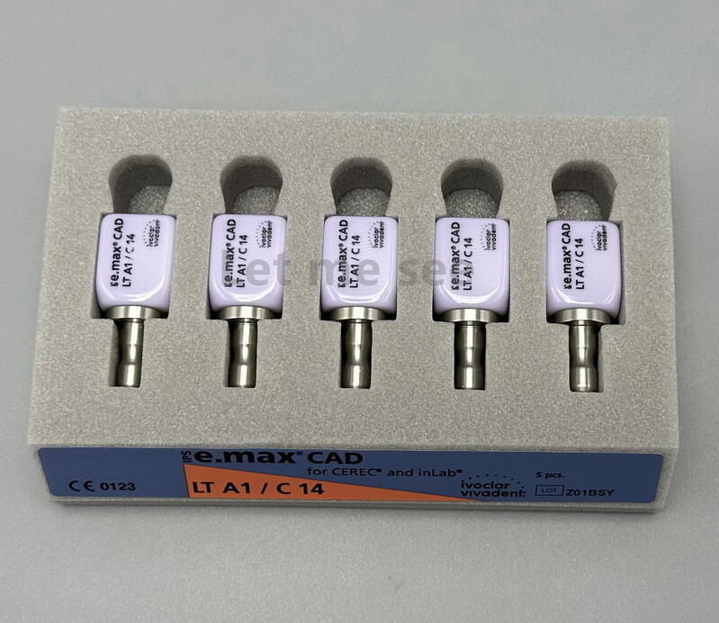 IVOCLAR E.max Cad Dental CEREC InLab Glass Ceramics Blocks ABUTMENT Refill 1~5pc