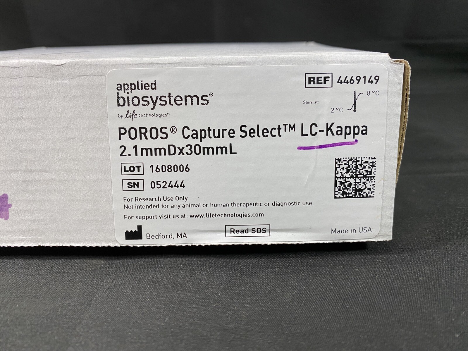 APPLIED BIOSYSTEMS 2.1mm X 30mm POROS Capture Select HPLC Column 4469149 (1/pk)