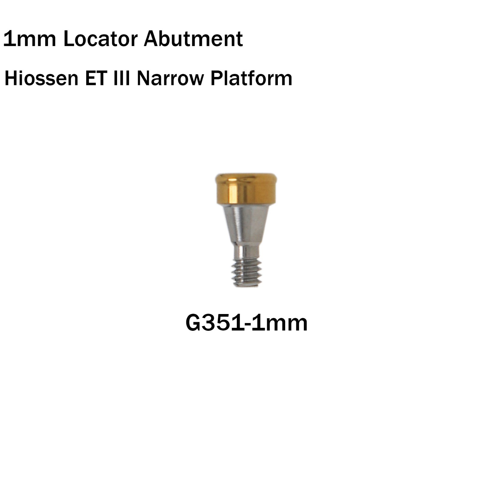 Dental Locat0r Attachments Abutment fits HIOSSEN Oss ET II/III SA Fixture M/R