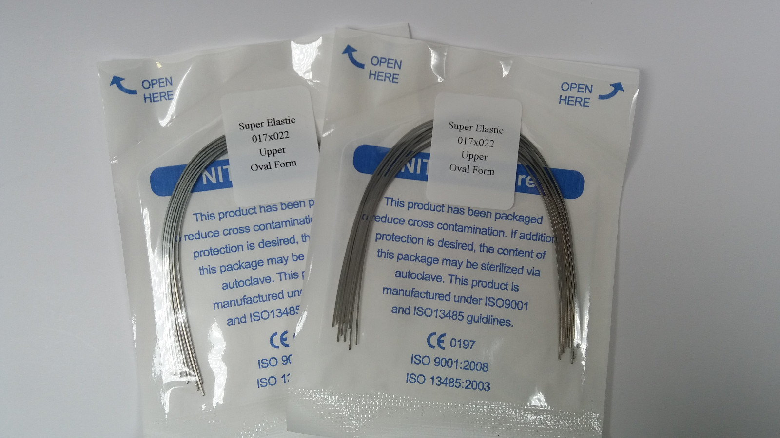 Dental Orthodontic Arch Wires Rectangular Niti Super Elastic Oval Ortho 10 Packs