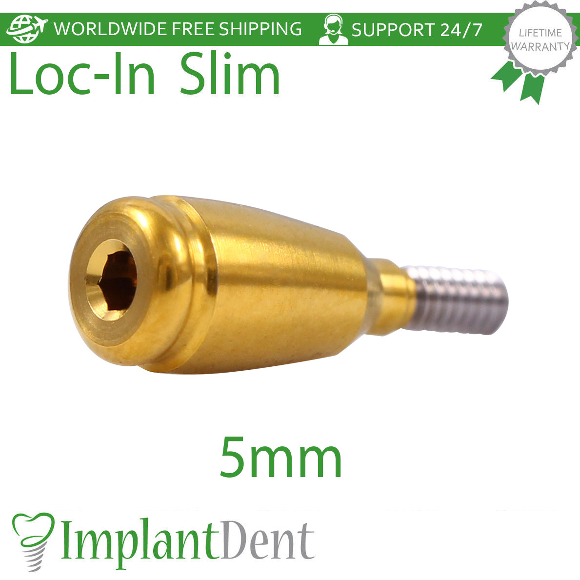 Slim Platform Lokator Attachment Silicone Caps Kit Dental Fixture Int Hex Lab
