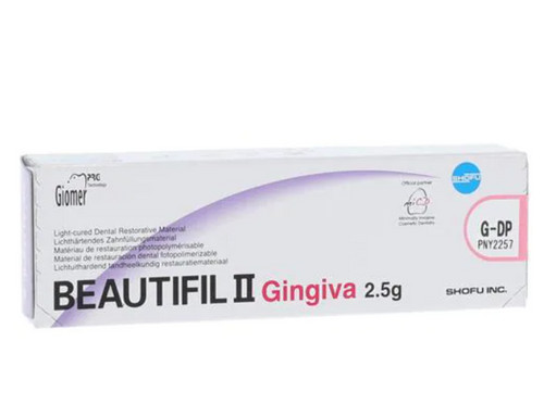 Dental Shofu Beautifil II Gingival G DP Dark Pink Shade 2.5g Gingival Composite