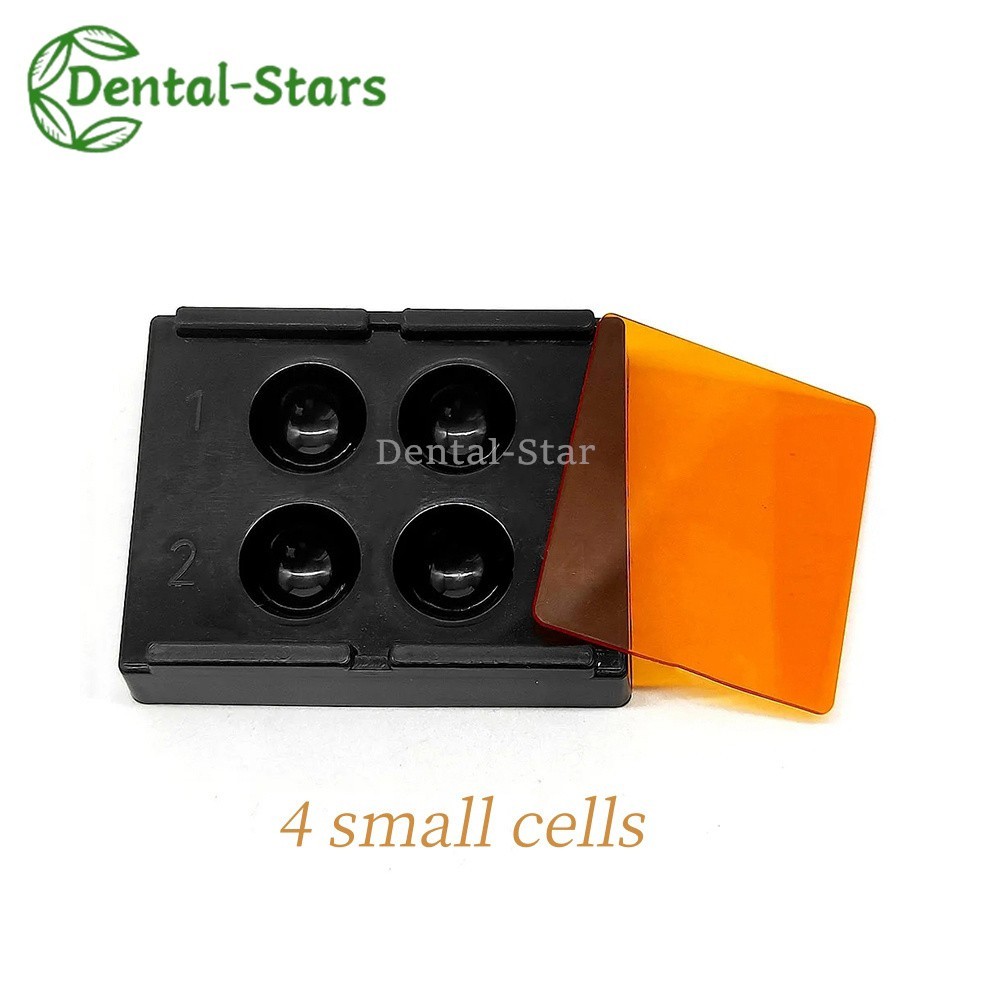 4Hole Dental Resin Shading Veneer Storage Box Adhesive Mixing Wells Palette Tray