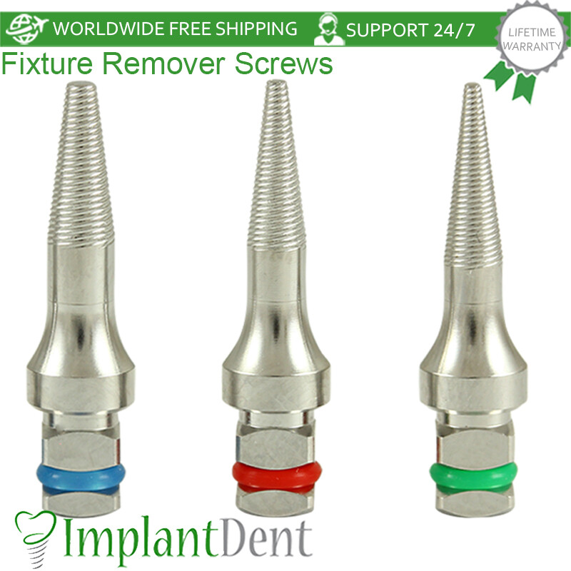 Dental Fixture Remover Screw L-22mm Stainless Steel Dentistry Tool