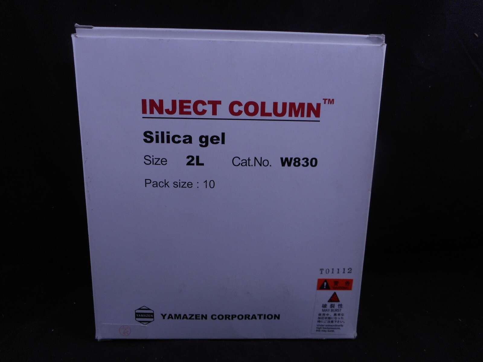 YAMAZEN CO. 2L Inject Chromatography Column Silica Gel W830 10/Pack