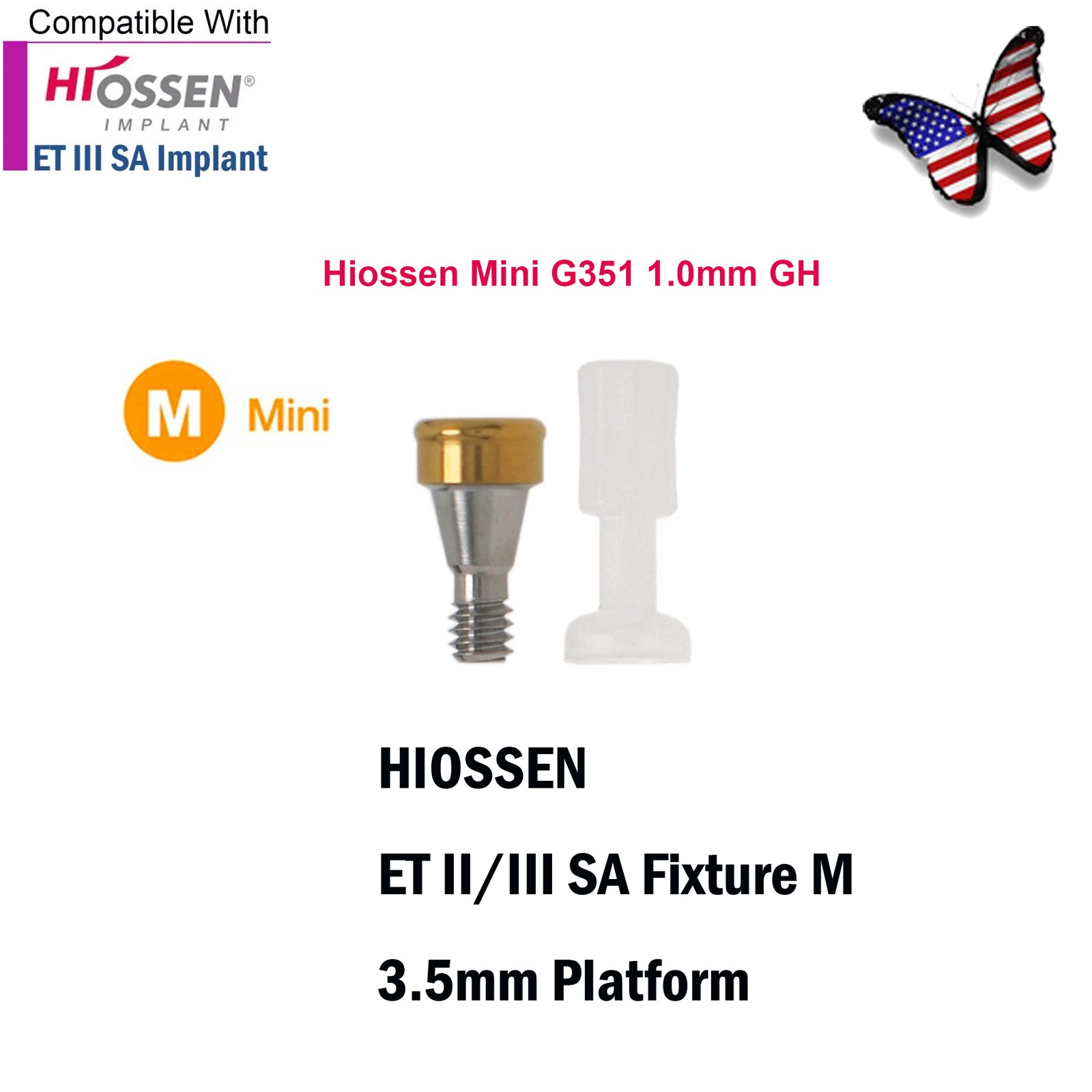 US Locator Tapered Overdenture Abutment Fit Hiossen/NobelActive /Zimmer/Adin/MIS