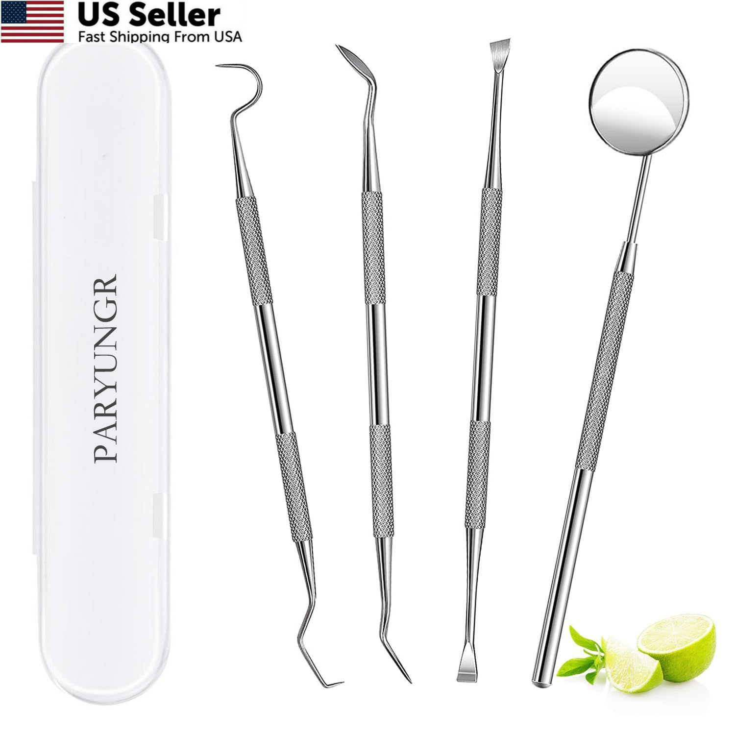 PARYUNGR Dental Tools, Professional Teeth Cleaning Oral 5 Piece Assortment