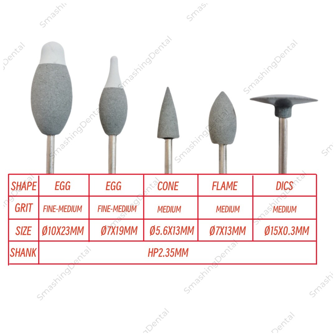 Dental Zirconia Contouring Kit Pre-sintered Zirconia Shaping Bur Polisher 2-in-1