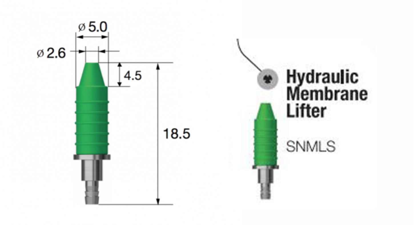 Hydraulic Membrane Lifte Adapter Tip W Water Pipe