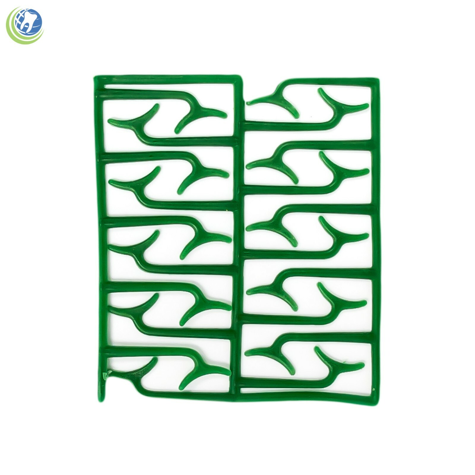 Dental Lab Wax Clasps Bonyhard Roach Large 10 Sheets (200 Clasps) Green