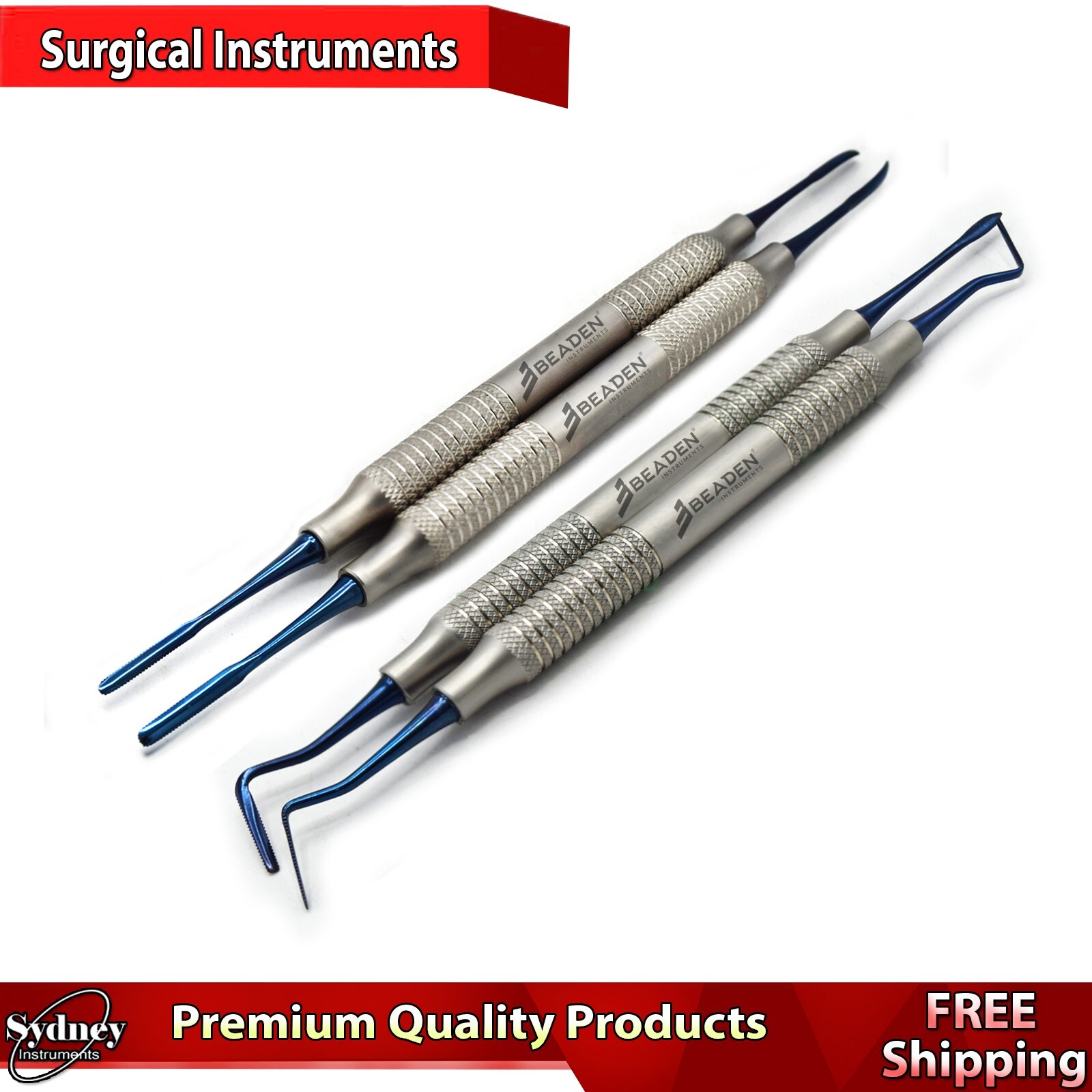 Set of 4 Periotomes PT-1 PT-2 Implant Periodontal Ligament Surgery & PPAELA Lab