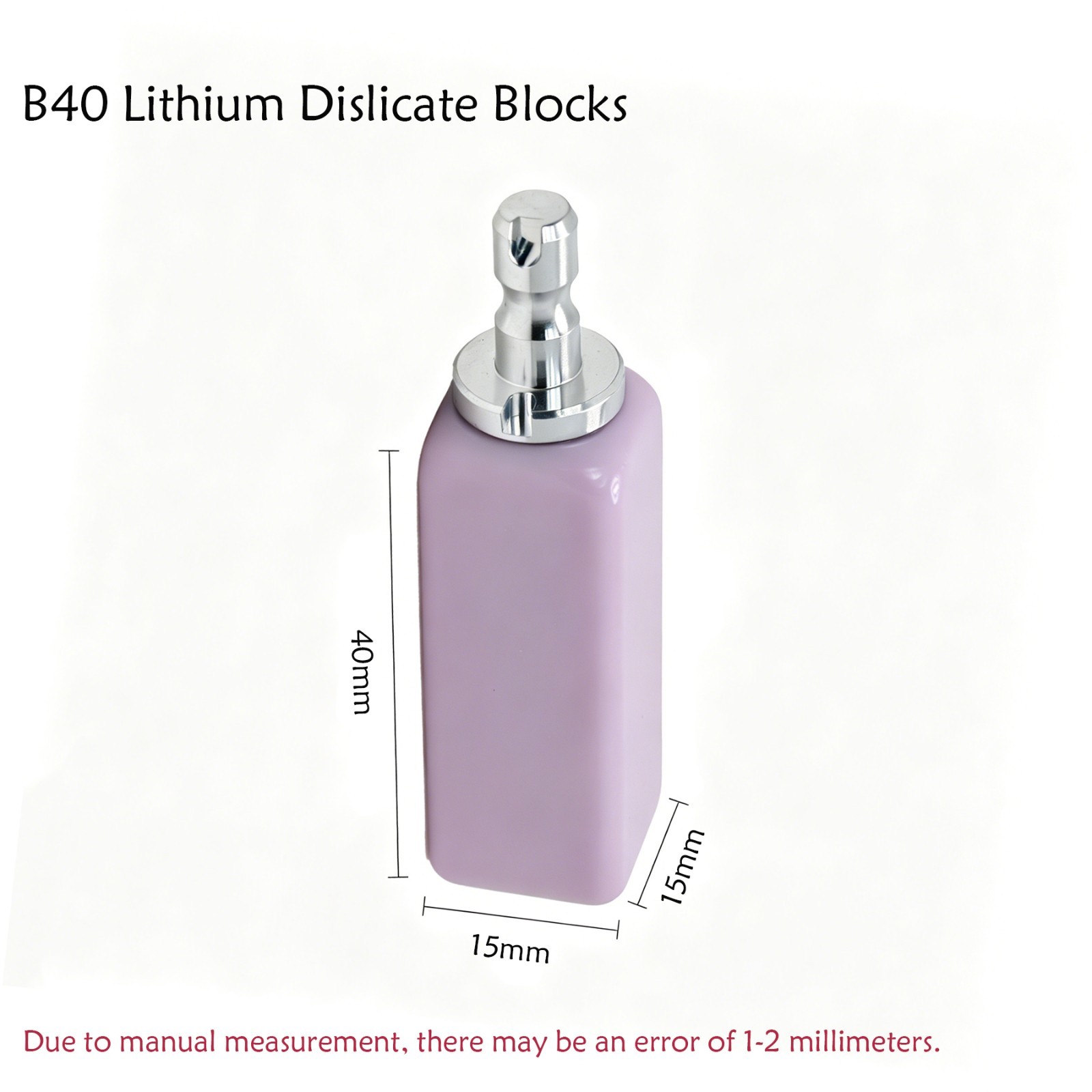 B40 Dental LT Emax Ceramic Blocks Lithium Disilicate Block CAD/CAM for CEREC