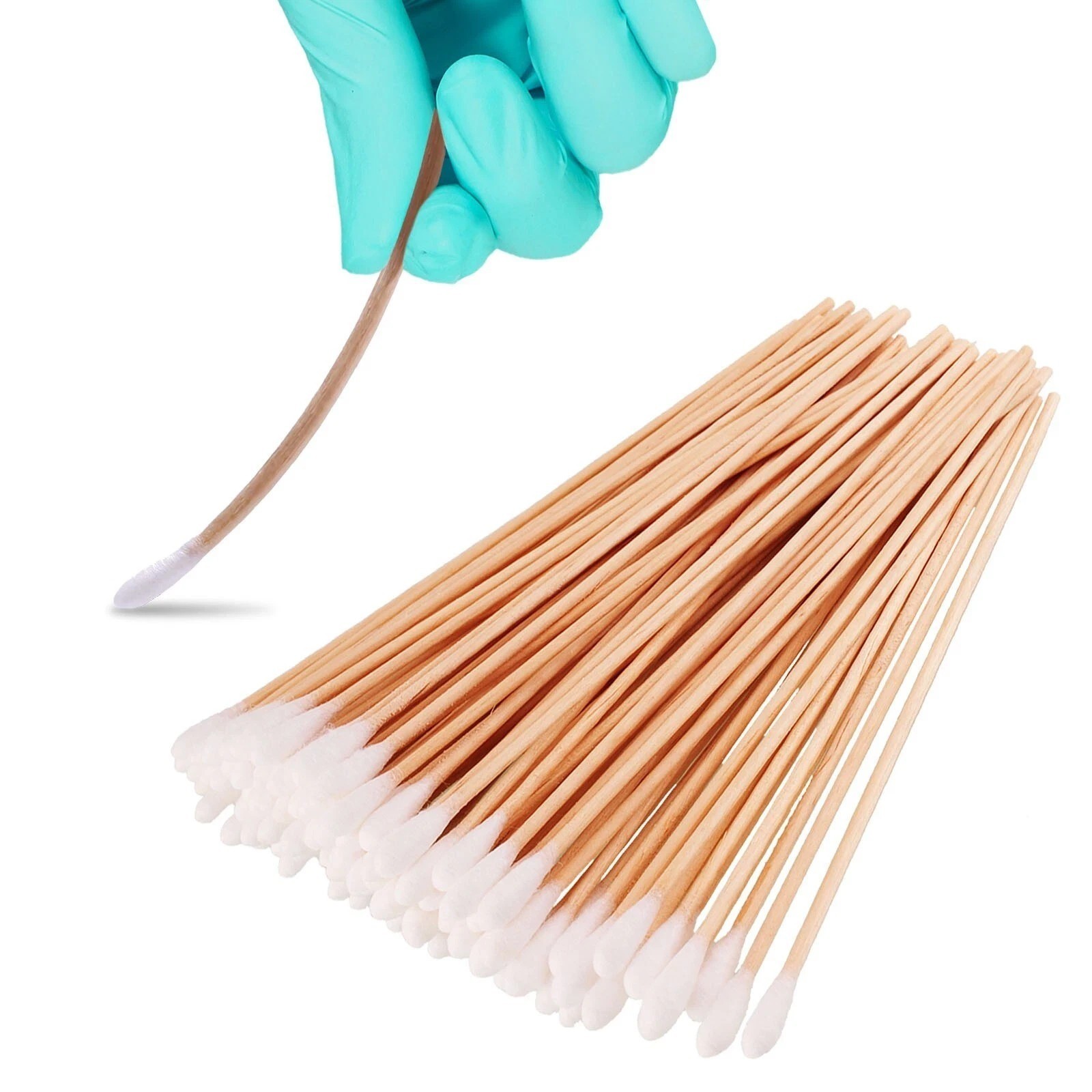 1500-Count Dental Cotton Tip Applicators | 3″ & 6″ Wooden Shaft Swabs