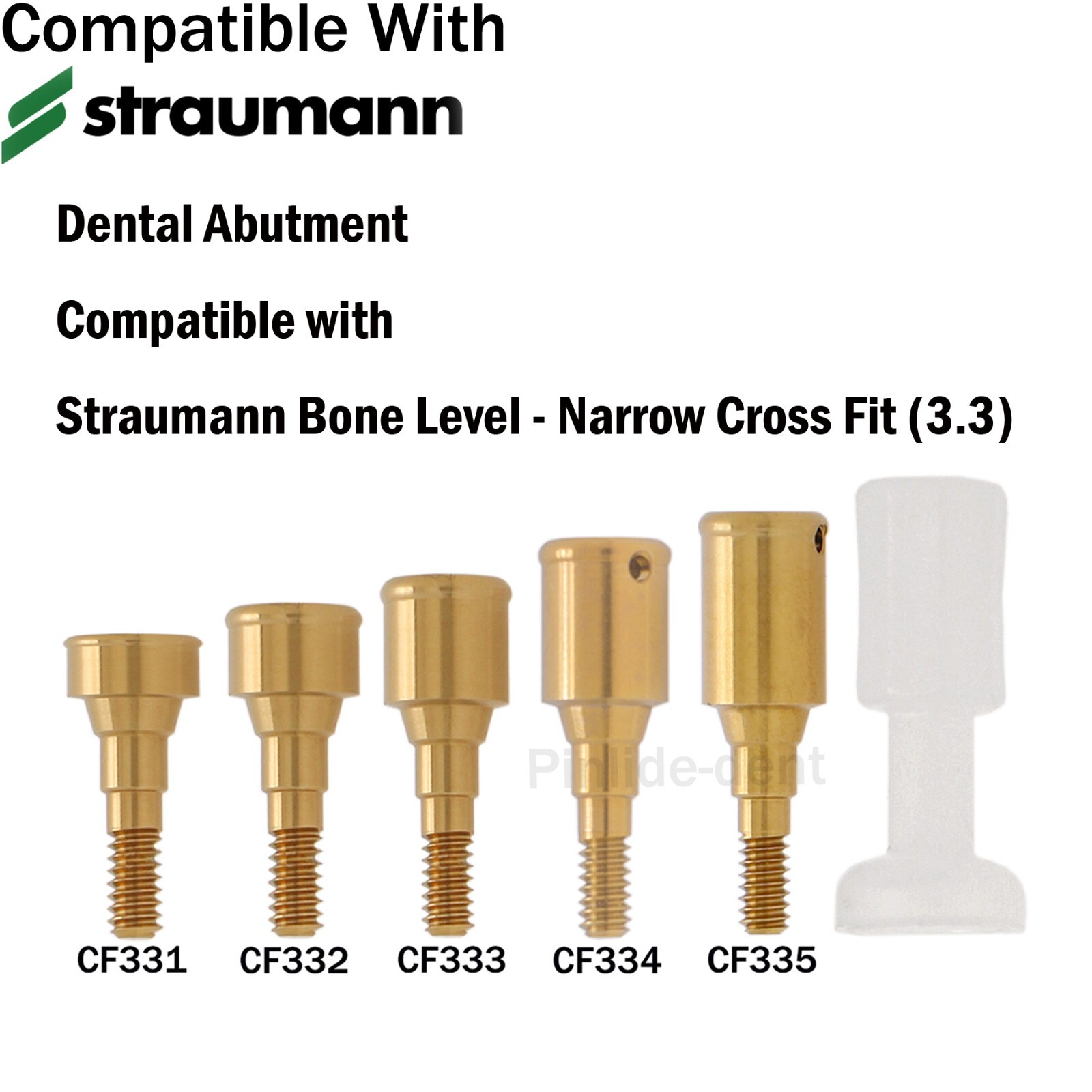 Dental Locator Abutment Male Caps Inserts For Straumann ITI Bone Level NC Ø3.3mm