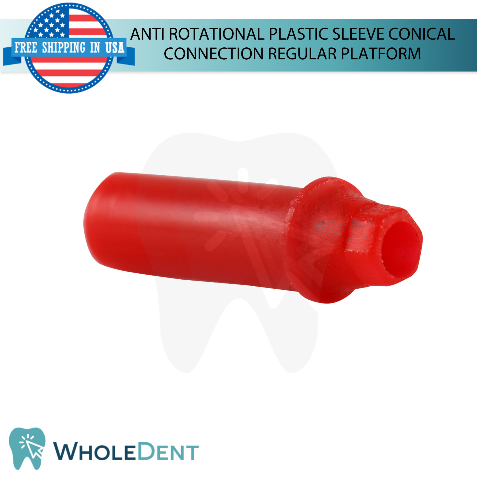 5x RP Conical Connection UCLA Castable Hexagonal Abutment Dental Implant