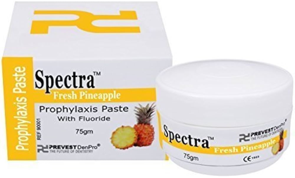 Prevest Denpro Spectra Prophyaxis Paste Fresh Pineapple With Fluoride 75g Jar