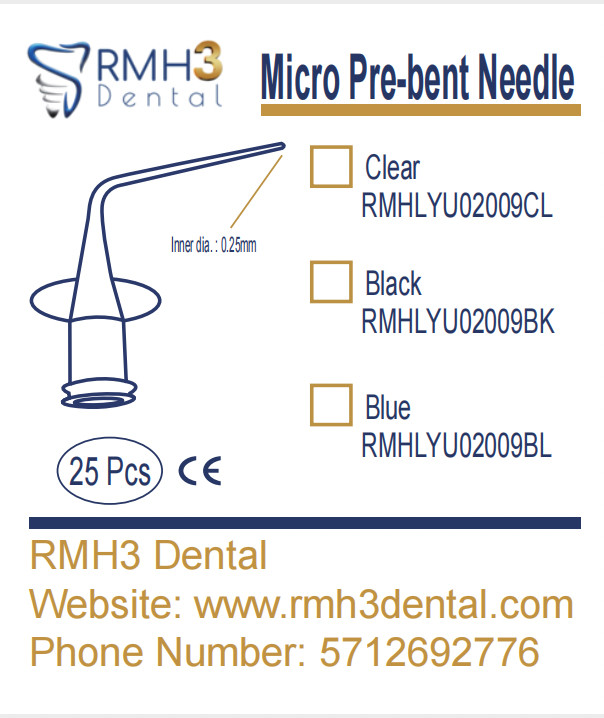 Dental Disposable Endo Applicator tips for root canal irrigation 25pcMulti Color