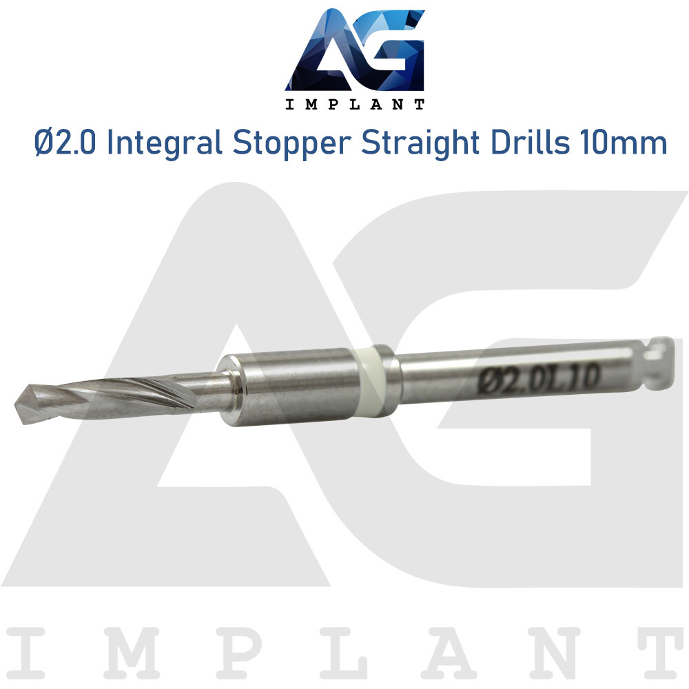 Ø2.0 Integral Stopper Straight Drill External Irrigation Dental Tool
