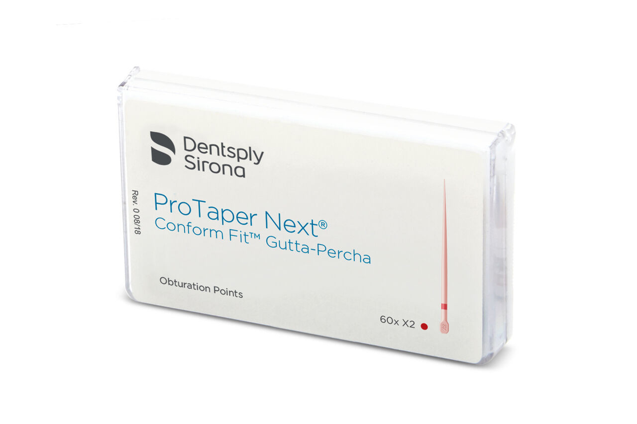 Dentsply Sirona endodontic ProTaper Next Conform Fit Gutta-Percha Points (60/pk)