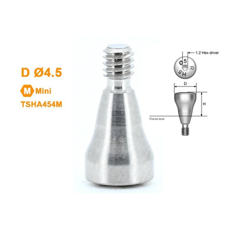 5Pcs Dental Healing Abutment Caps Regular Mini Platform Fits Oss Hiossen