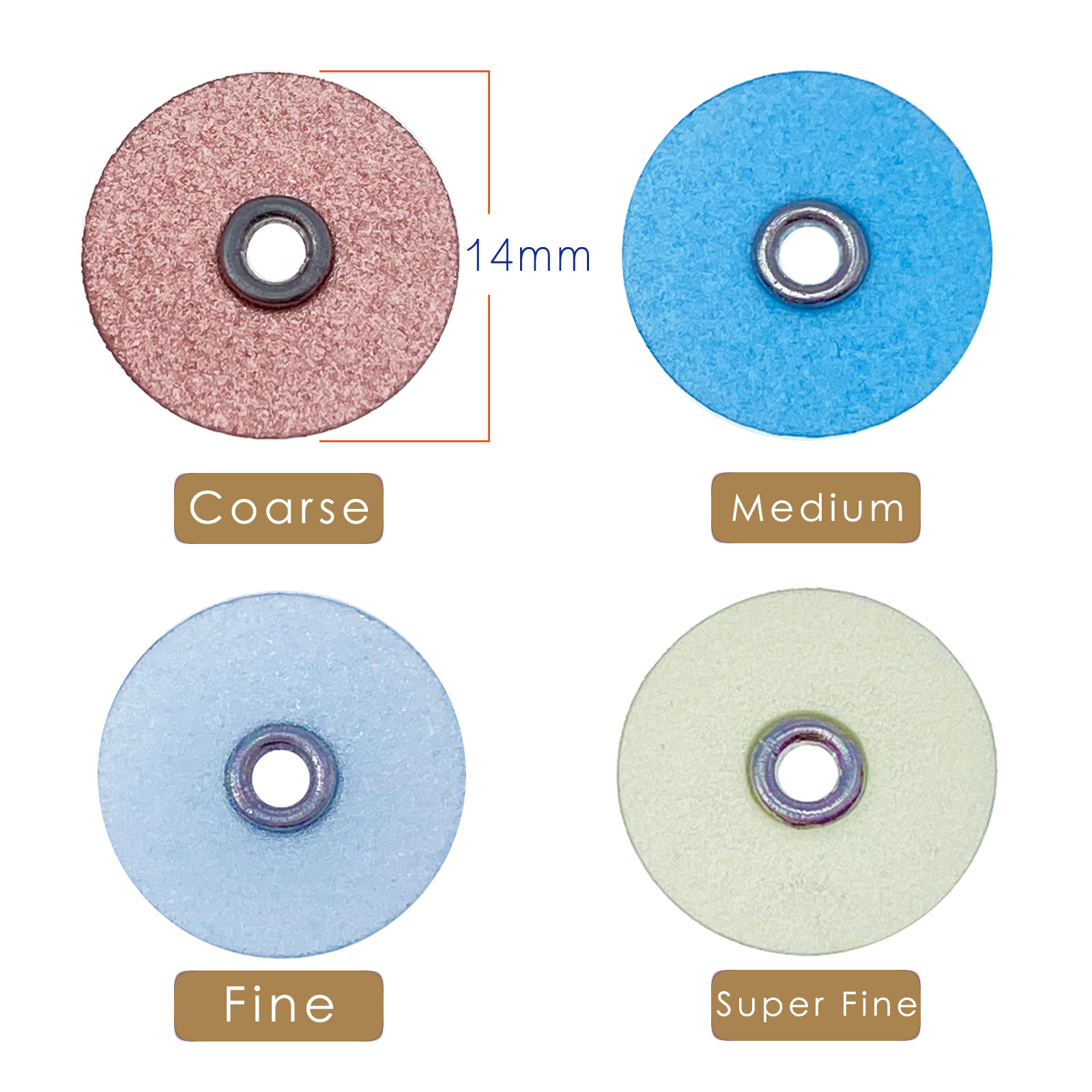 Dental Sof-Lex contouring & polishing 2382 Pop-On discs 0.55″ 14mm or Mandrel