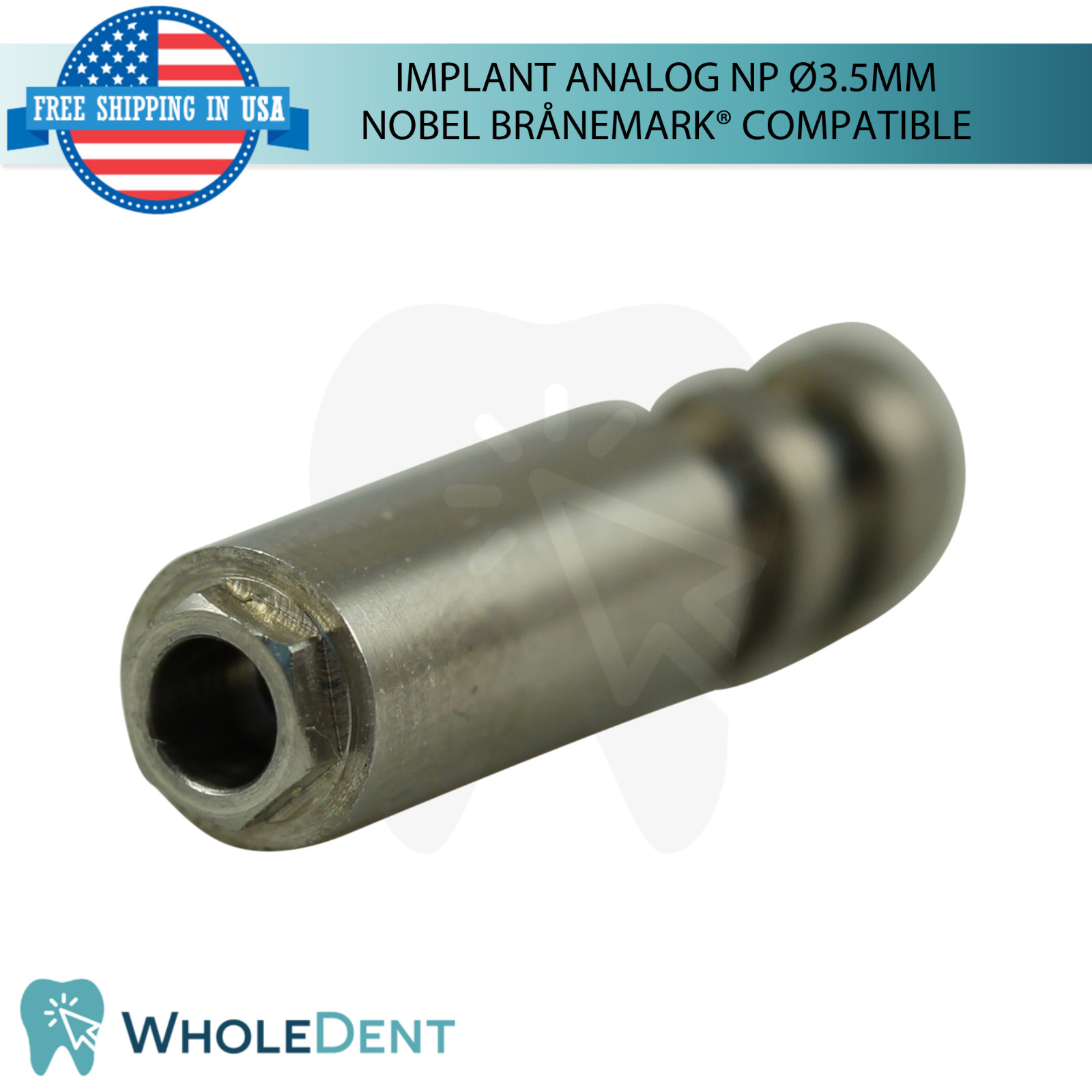 10x Dental Fixture Analog Ø3.5mm Narrow Platform N0bel Brånemark® Compatible