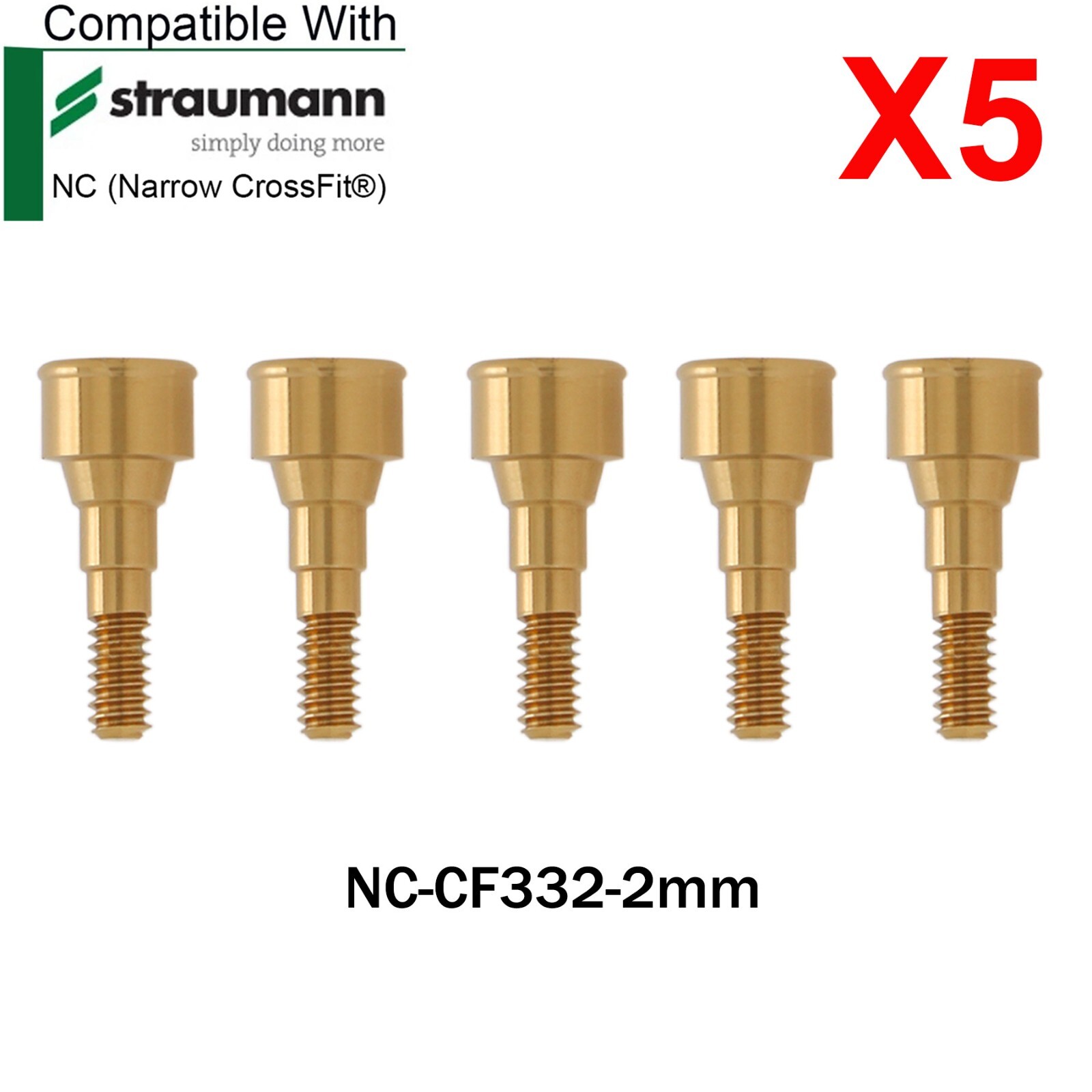 Dental Locator Abutment Male Caps Inserts For Straumann ITI Bone Level NC Ø3.3mm
